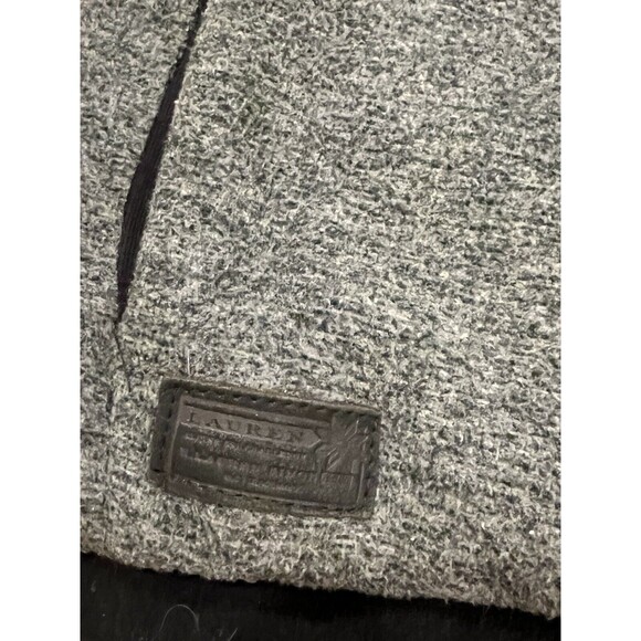 Lauren Ralph Lauren Women Vest Size Medium Patch Gray Grey Zip Front Collar - Picture 2 of 10